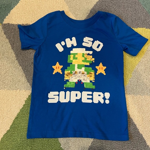 Boys size 6 Reversible Supermario Batman and Superman outfit - Picture 3 of 8